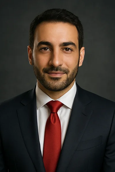 Professional AI headshots result - male manager